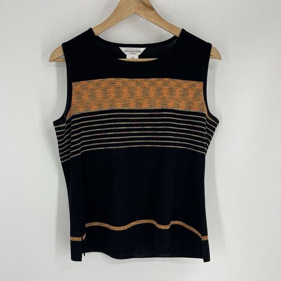 Exclusively Misook Sweater Set Size Medium Petite Cardigan Shell Tank Top 2 Pc - Picture 6 of 12